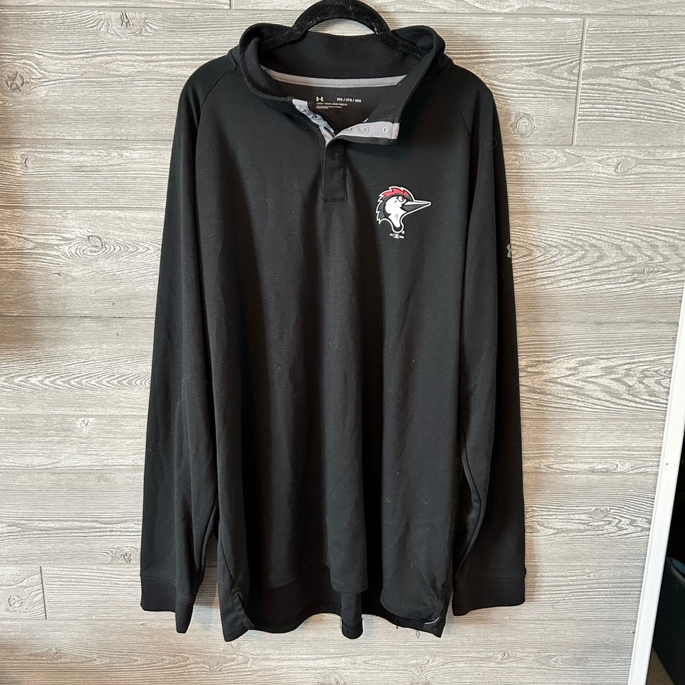 Under armour Fayetteville woodpeckers 3XL black quarter snap pullover black‎